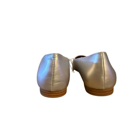 Brand New Kensie Faith Silver Closed Toe Studded Flats Shoes 8.5 Textile Upper - Picture 10 of 10